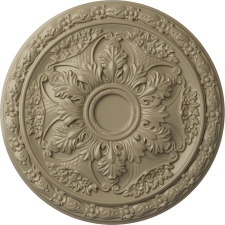 Ekena Millwork Baile Ceiling Medallion (Fits Canopies up to 3 1/4"), Hand-Painted Gobi Desert, 20"OD x 1 5/8"P CM20BLGDF